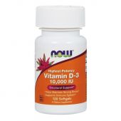Now Foods Vitamin D-3 Βιταμίνη για Ανοσοποιητικό 10000iu 120 μαλακές κάψουλες