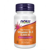 Now Foods Vitamin D-3 Βιταμίνη για Ανοσοποιητικό 5000iu 240 μαλακές κάψουλες